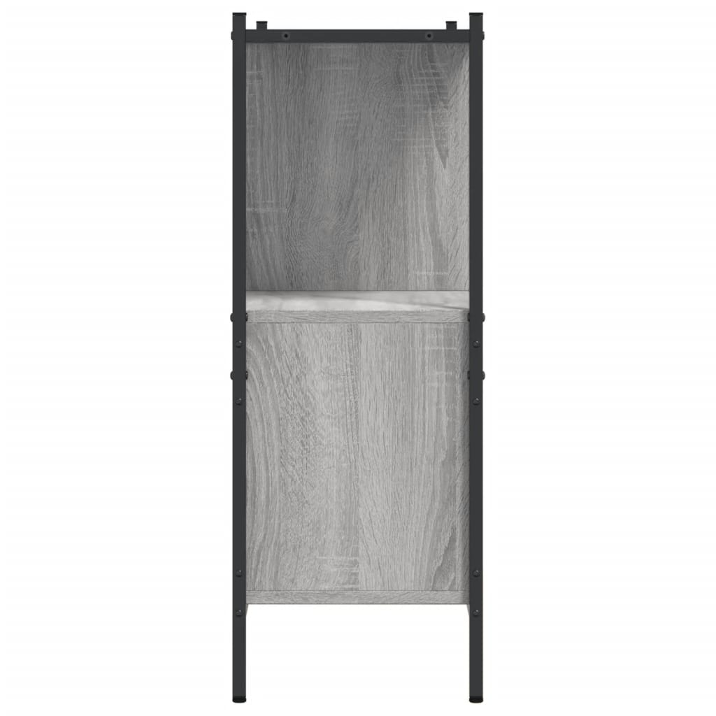 Bibliothèque sonoma gris 102x28x77,5 cm bois d'ingénierie - XIOS