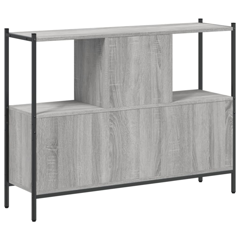 Bibliothèque sonoma gris 102x28x77,5 cm bois d'ingénierie - XIOS