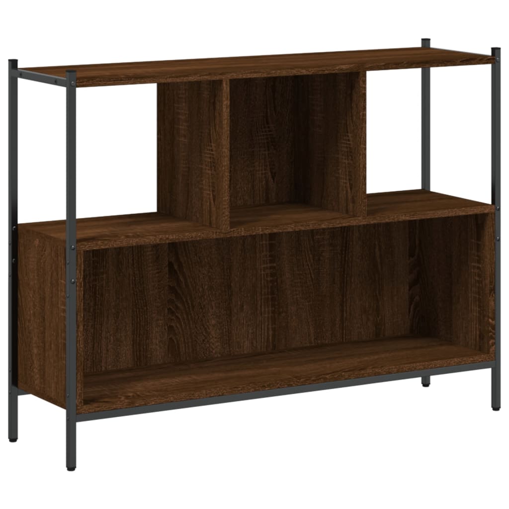 Bibliothèque chêne marron 102x28x77,5 cm bois d'ingénierie - XIOS