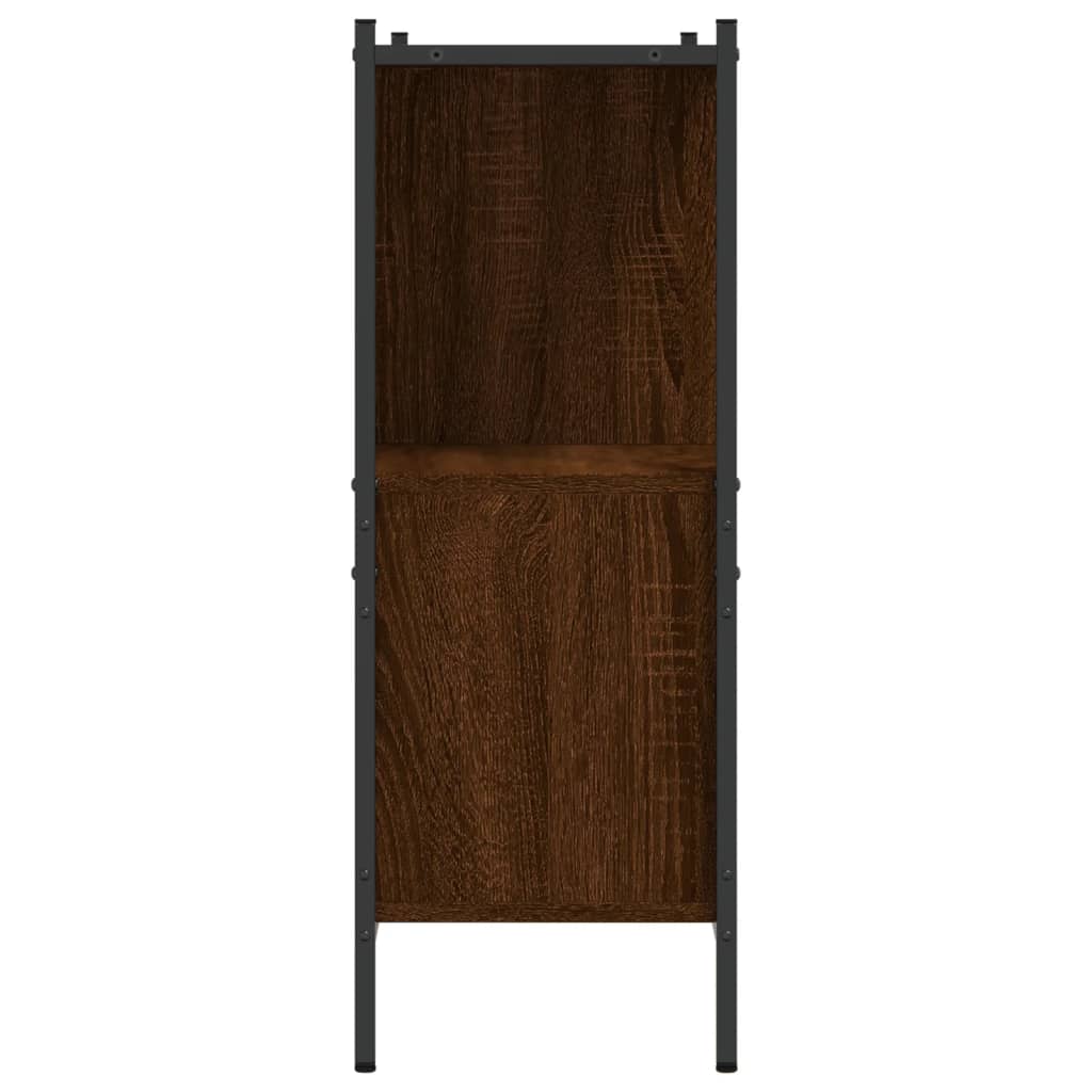 Bibliothèque chêne marron 102x28x77,5 cm bois d'ingénierie - XIOS