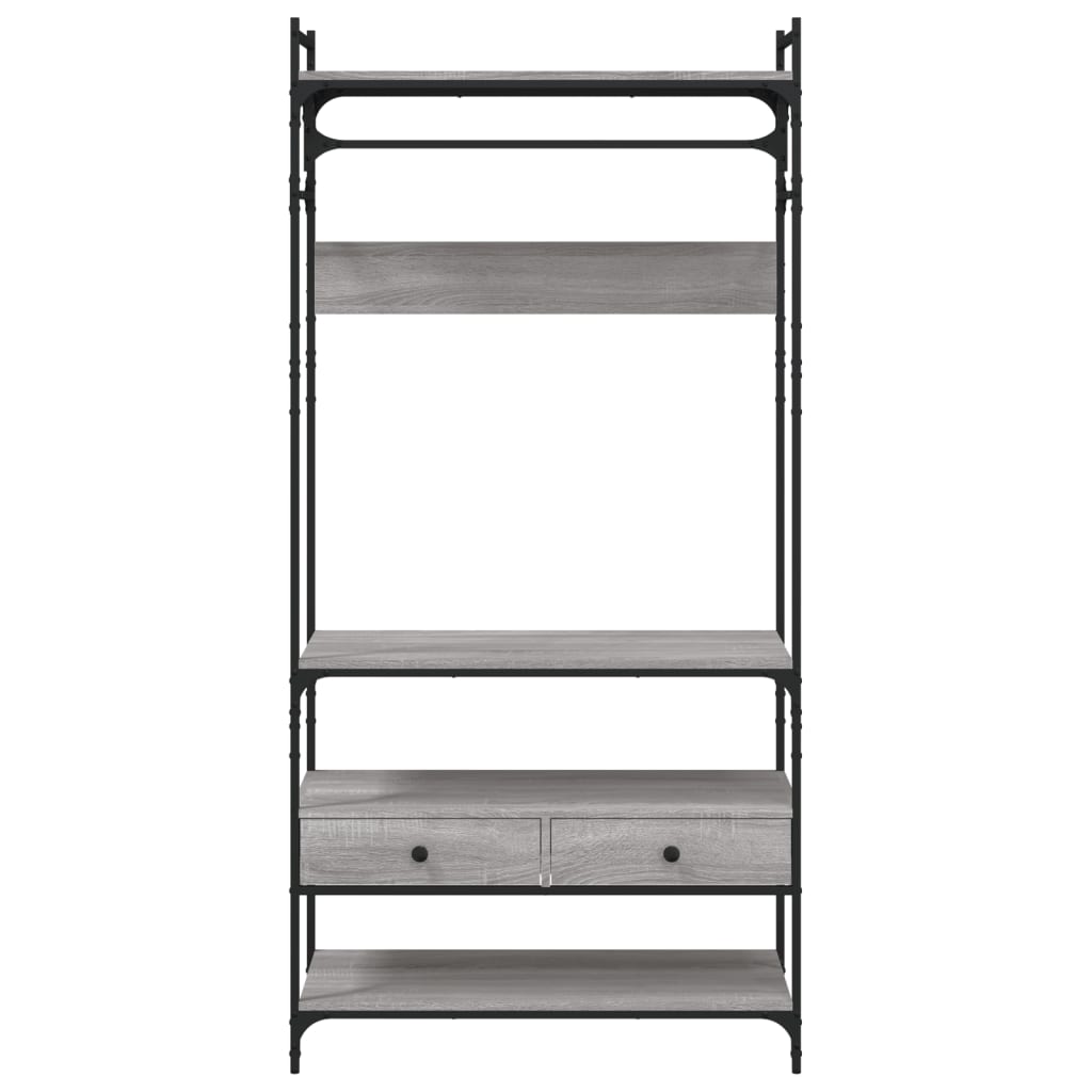Armoire à tiroirs sonoma gris 89x39x184,5 cm bois d'ingénierie