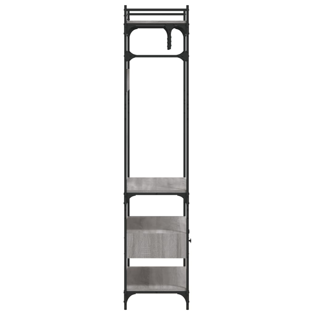 Armoire à tiroirs sonoma gris 89x39x184,5 cm bois d'ingénierie - XIOS