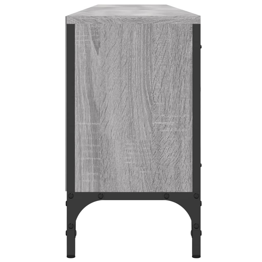 Meuble TV à tiroir sonoma gris 200x25x44 cm bois d'ingénierie - XIOS