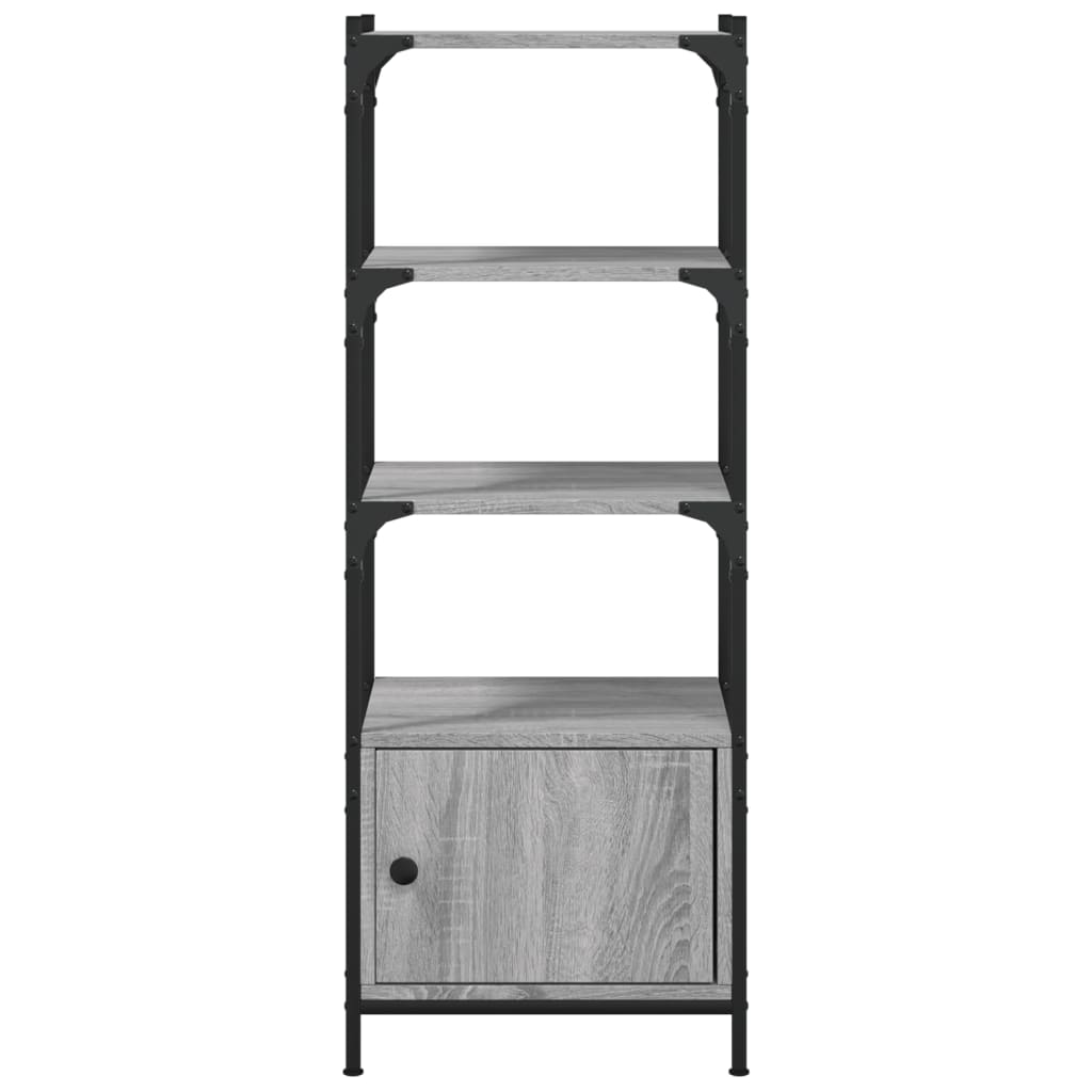 Bibliothèque à 3 niveaux sonoma gris 41x30x109,5 cm - XIOS