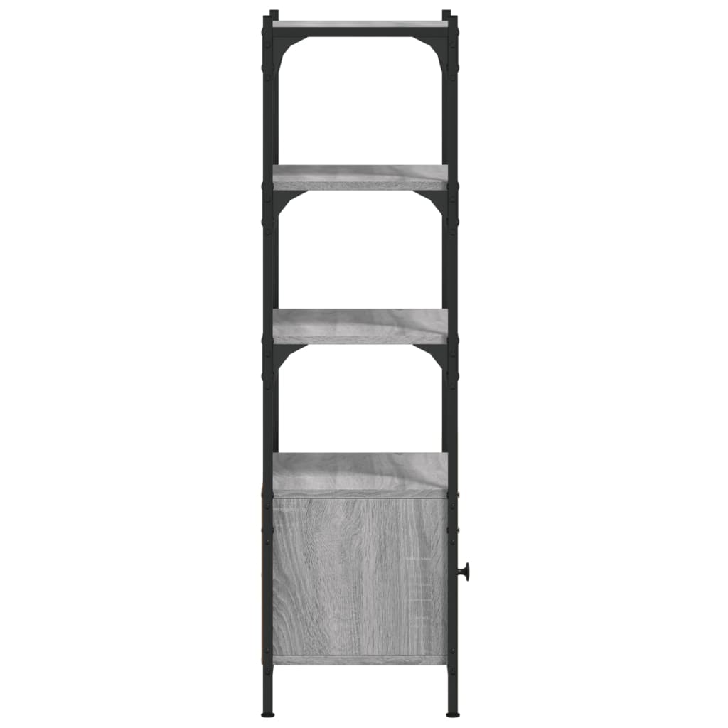 Bibliothèque à 3 niveaux sonoma gris 41x30x109,5 cm - XIOS