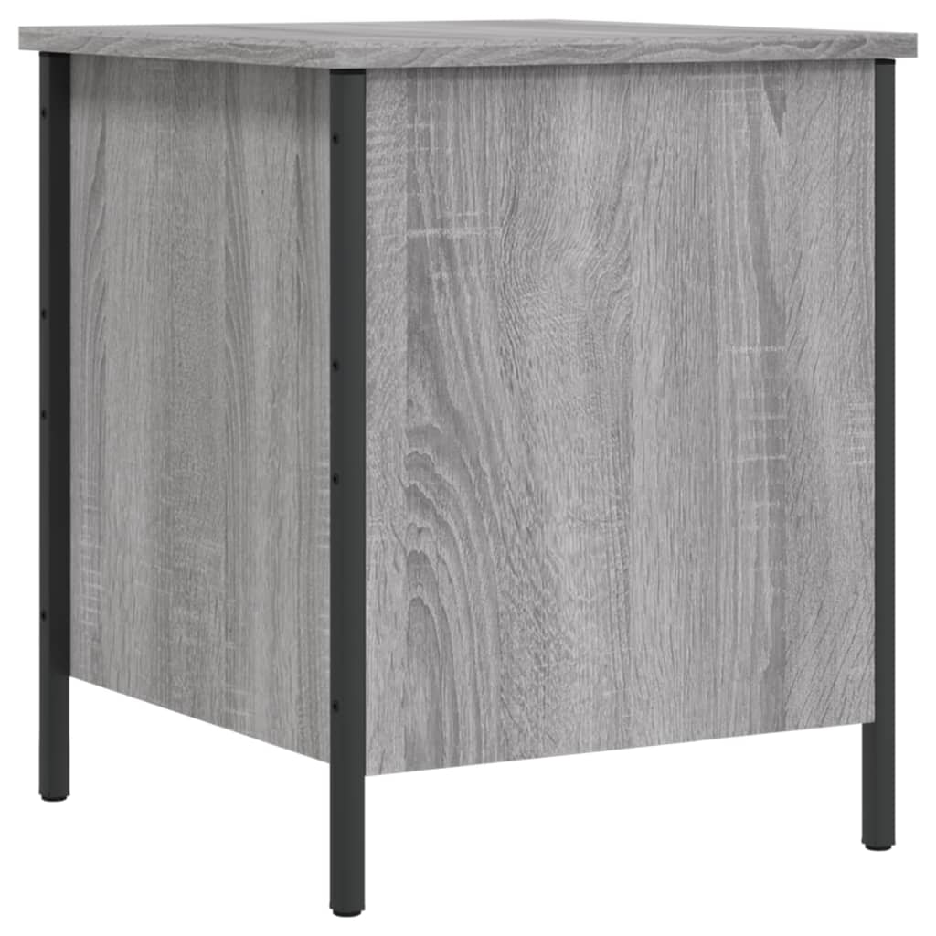Banc de rangement sonoma gris 40x42,5x50 cm bois d'ingénierie - XIOS