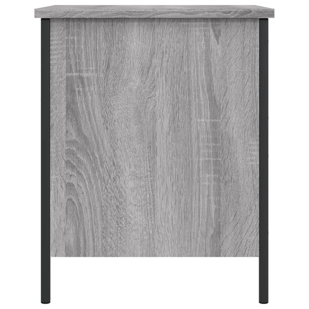 Banc de rangement sonoma gris 40x42,5x50 cm bois d'ingénierie - XIOS