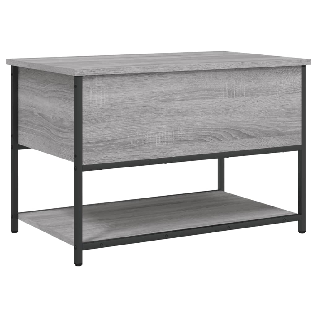 Banc de rangement sonoma gris 70x42,5x47 cm bois d'ingénierie - XIOS