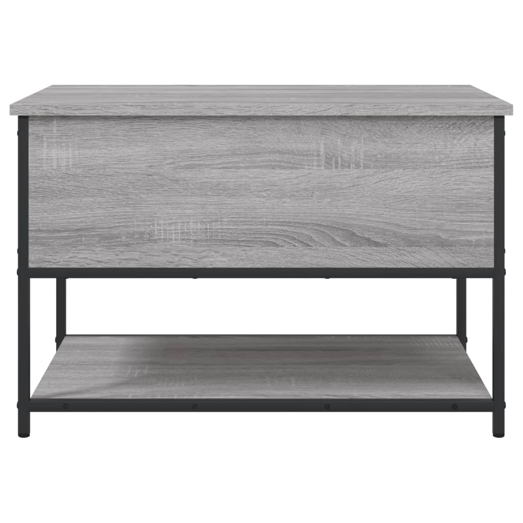 Banc de rangement sonoma gris 70x42,5x47 cm bois d'ingénierie - XIOS