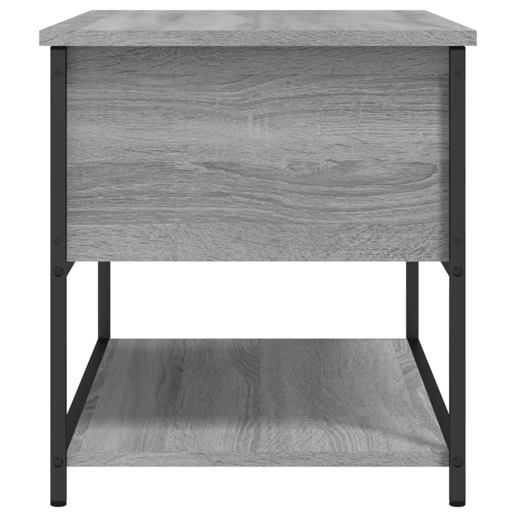 Banc de rangement sonoma gris 70x42,5x47 cm bois d'ingénierie - XIOS