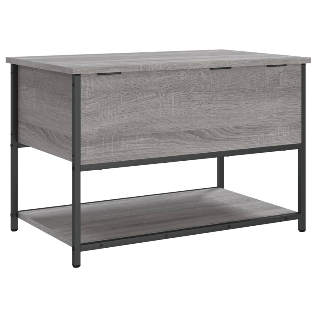 Banc de rangement sonoma gris 70x42,5x47 cm bois d'ingénierie - XIOS