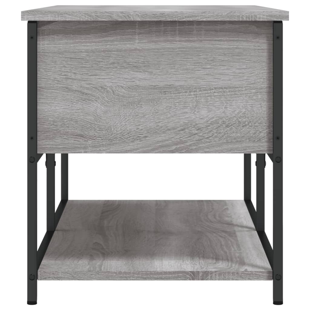 Banc de rangement sonoma gris 100x42,5x47 cm bois d'ingénierie - XIOS