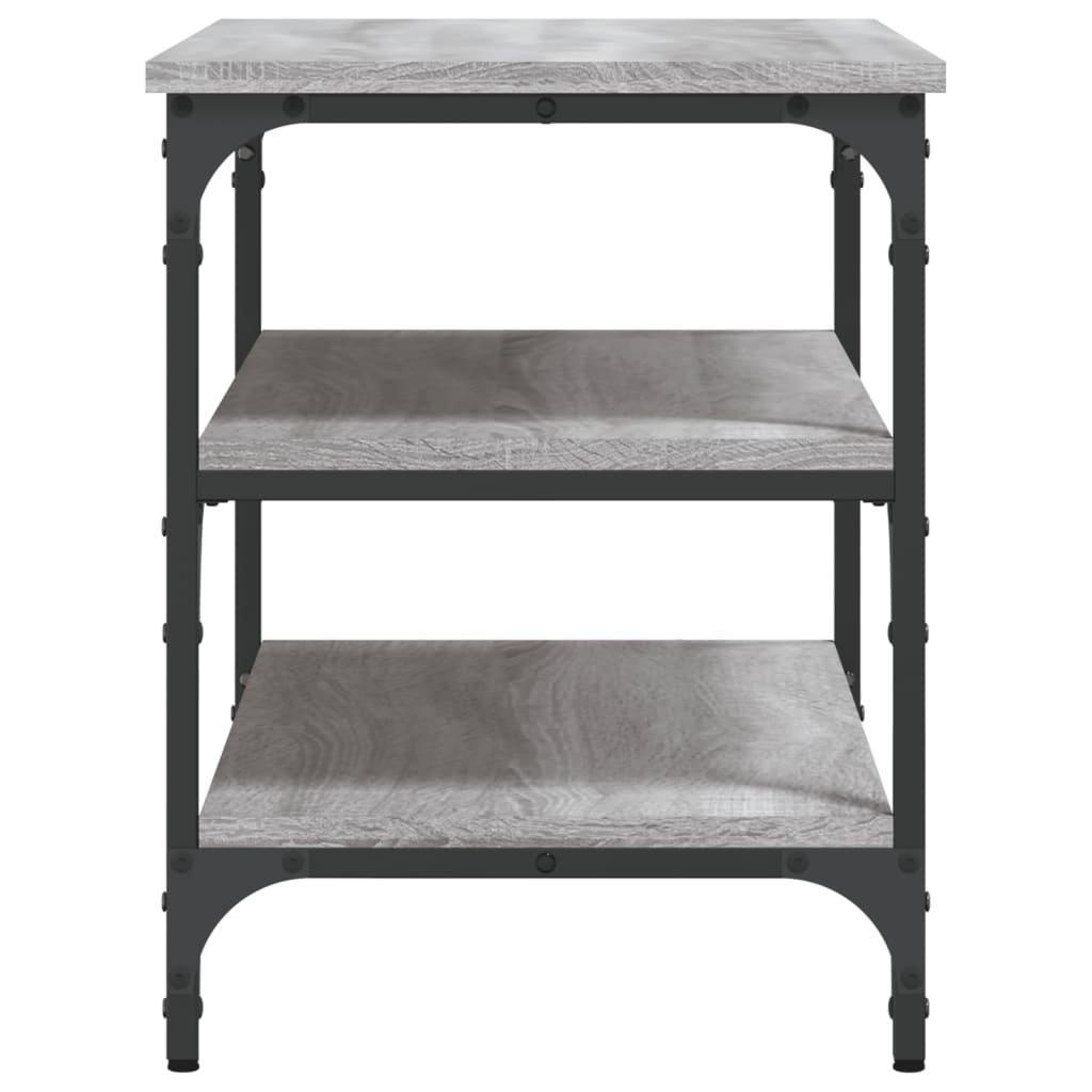 Banc à chaussures sonoma gris 70x38,5x49 cm bois d'ingénierie - XIOS