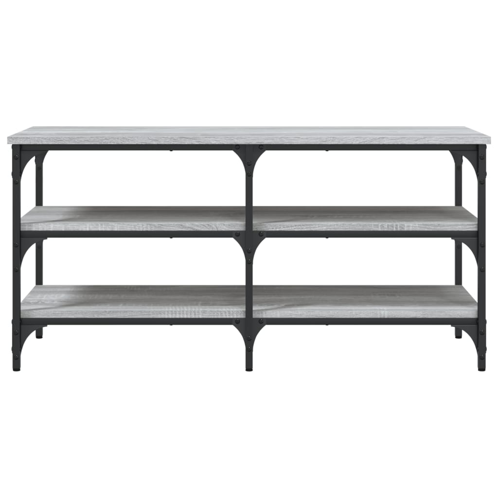 Banc à chaussures sonoma gris 100x38,5x49 cm bois d'ingénierie - XIOS