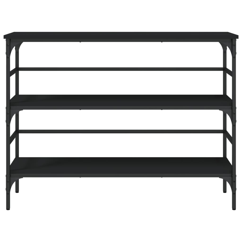 Table console noir 100x32x75 cm bois d'ingénierie - XIOS