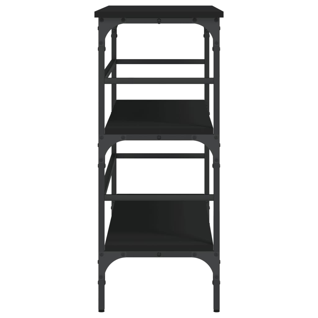 Table console noir 100x32x75 cm bois d'ingénierie - XIOS