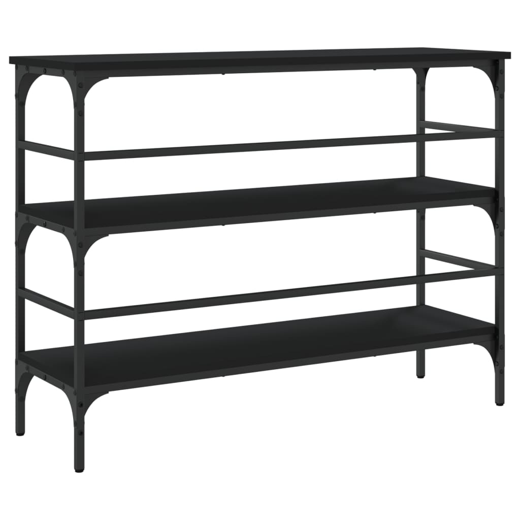 Table console noir 100x32x75 cm bois d'ingénierie - XIOS