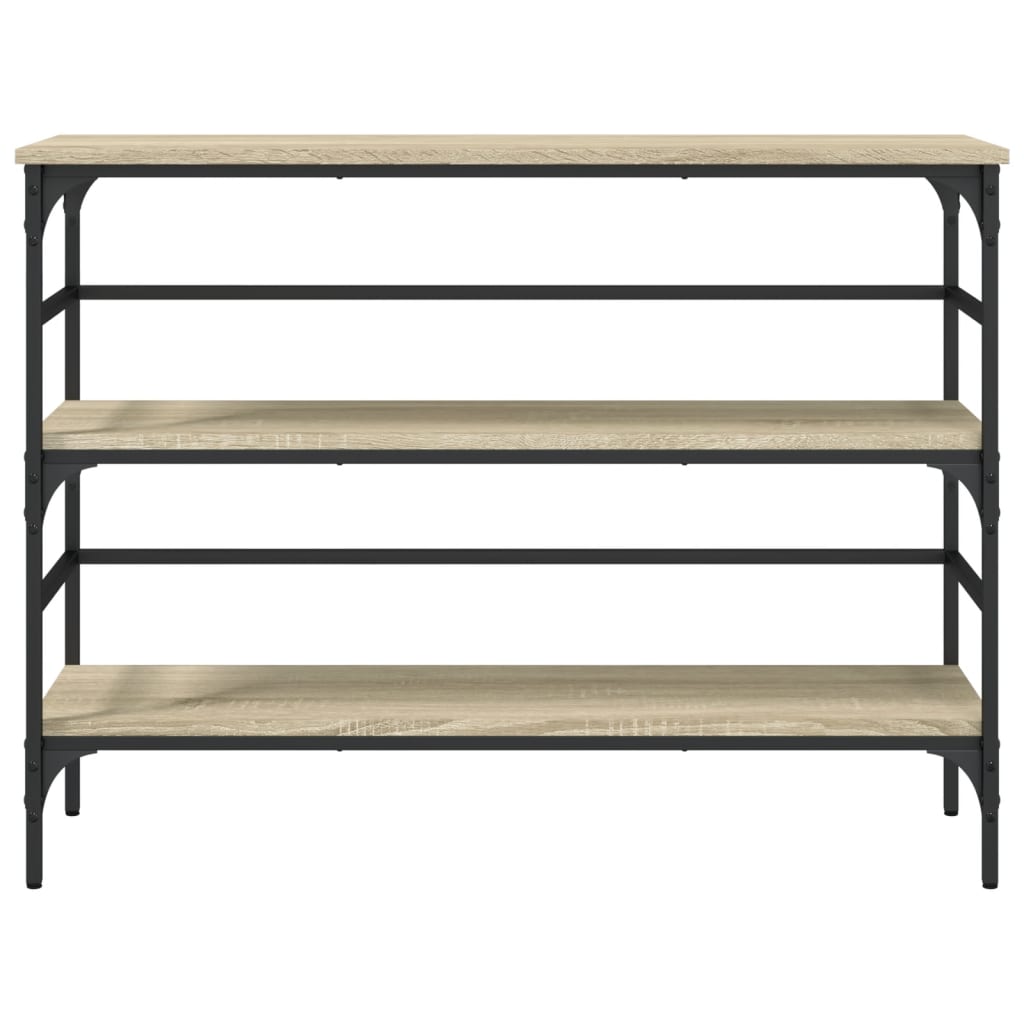Table console chêne sonoma 100x32x75 cm bois d'ingénierie - XIOS