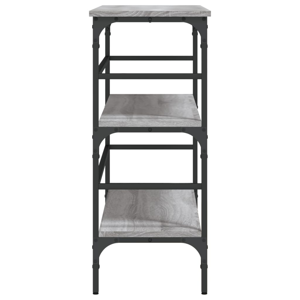 Table console sonoma gris 100x32x75 cm bois d'ingénierie - XIOS