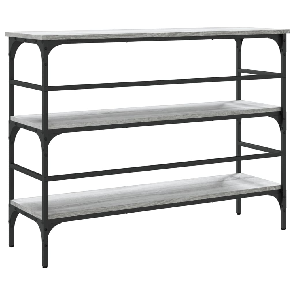 Table console sonoma gris 100x32x75 cm bois d'ingénierie - XIOS