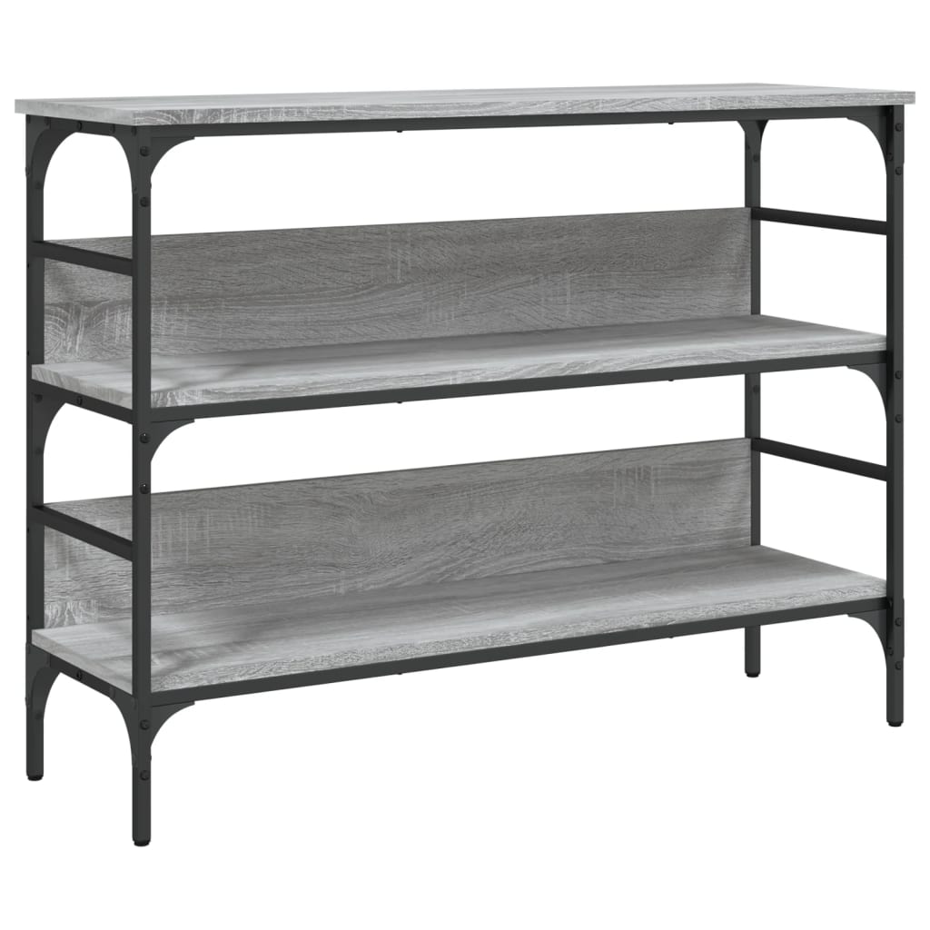 Table console sonoma gris 100x32x75 cm bois d'ingénierie - XIOS