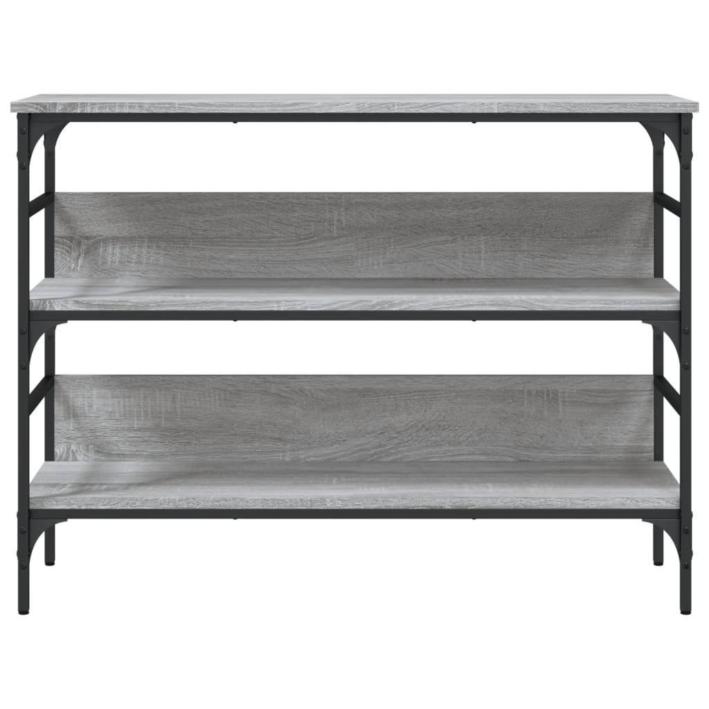 Table console sonoma gris 100x32x75 cm bois d'ingénierie - XIOS