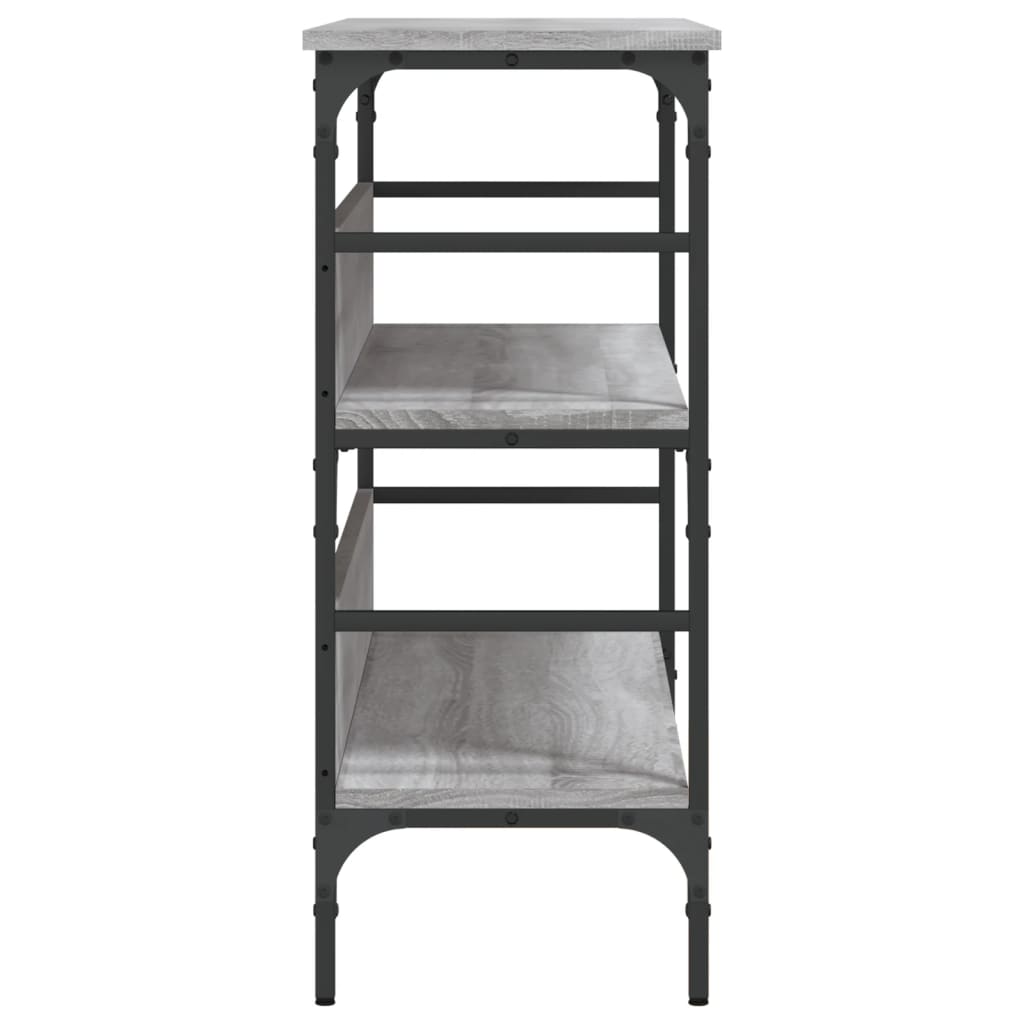 Table console sonoma gris 100x32x75 cm bois d'ingénierie - XIOS
