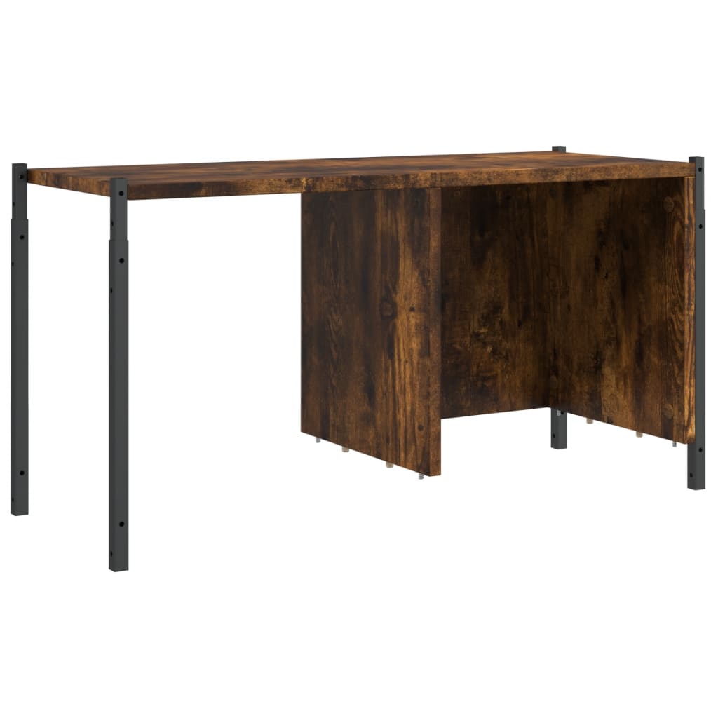 Bibliothèque chêne fumé 72x28x172 cm bois d'ingénierie - XIOS