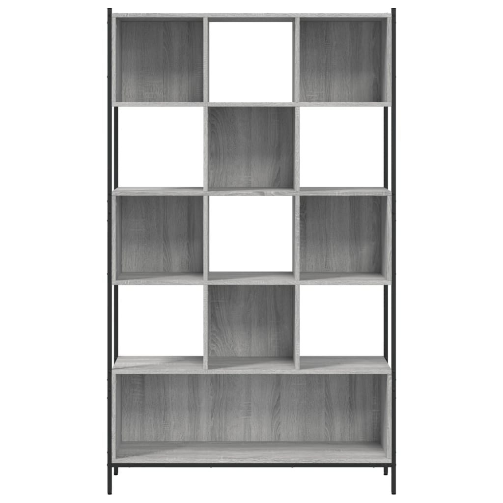 Bibliothèque sonoma gris 102x28x172 cm bois d'ingénierie - XIOS