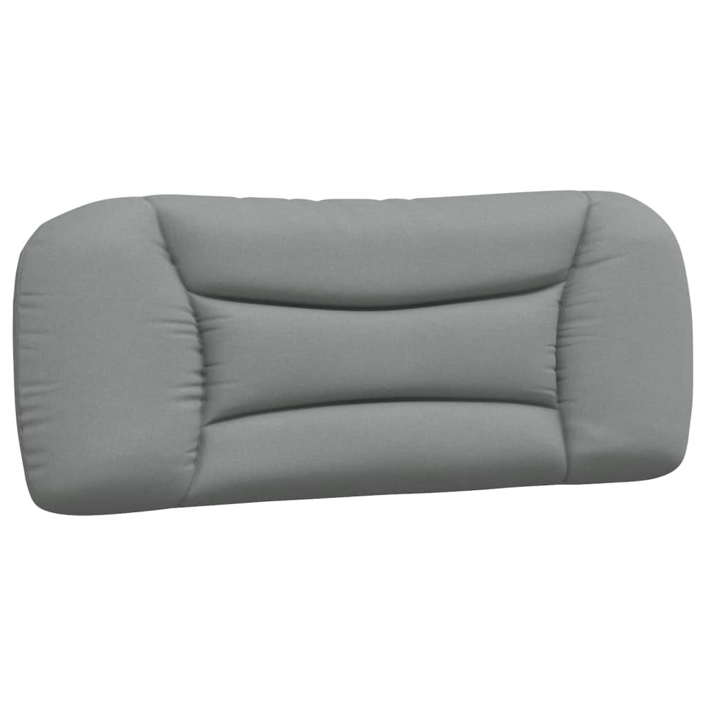 Coussin de tête de lit gris clair 100 cm tissu - XIOS