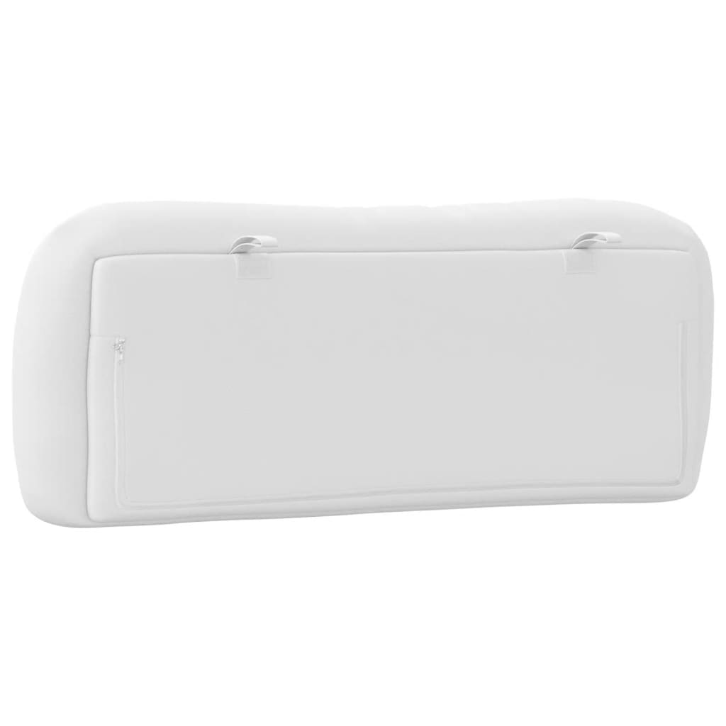 Coussin de tête de lit blanc 100 cm similicuir - XIOS