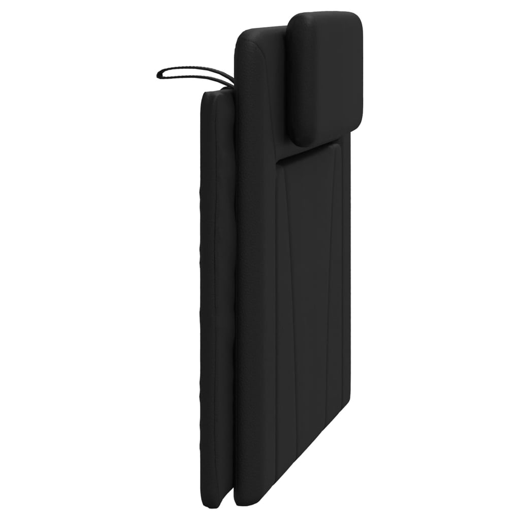 Coussin de tête de lit noir 100 cm similicuir - XIOS