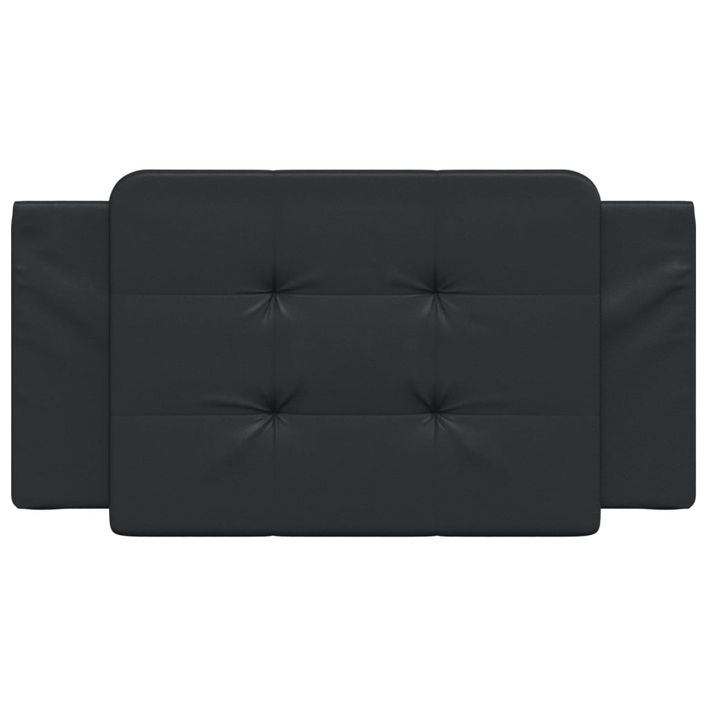 Coussin de tête de lit noir 100 cm similicuir - XIOS