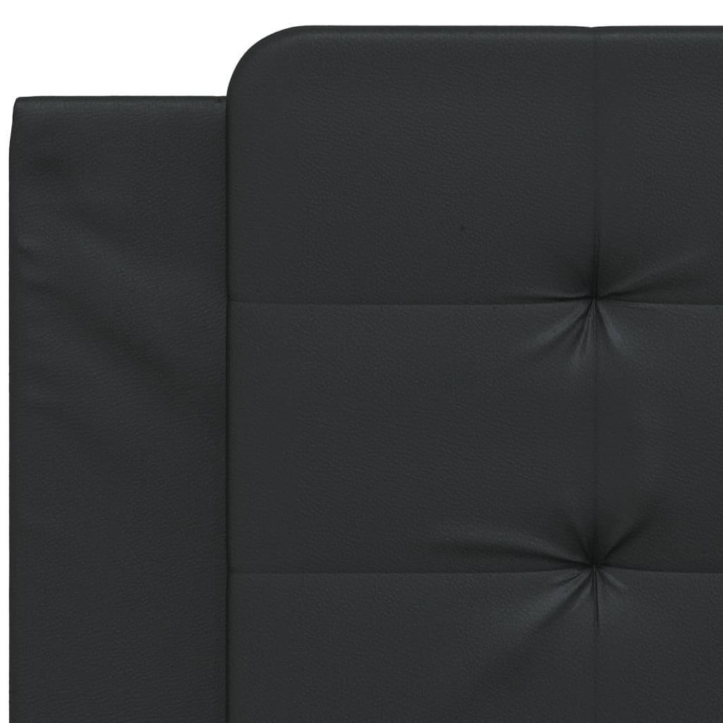 Coussin de tête de lit noir 100 cm similicuir - XIOS