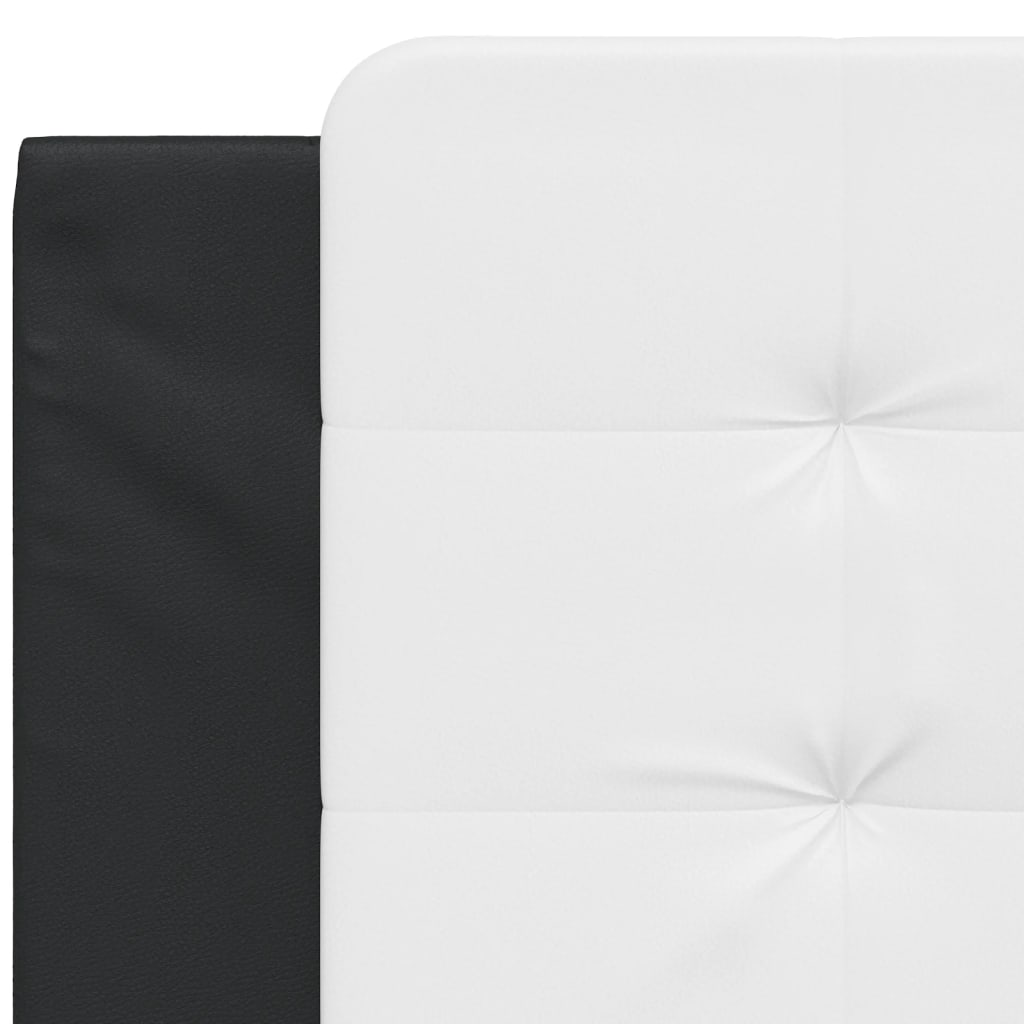 Coussin de tête de lit Zadar noir et blanc 100 cm similicuir - XIOS