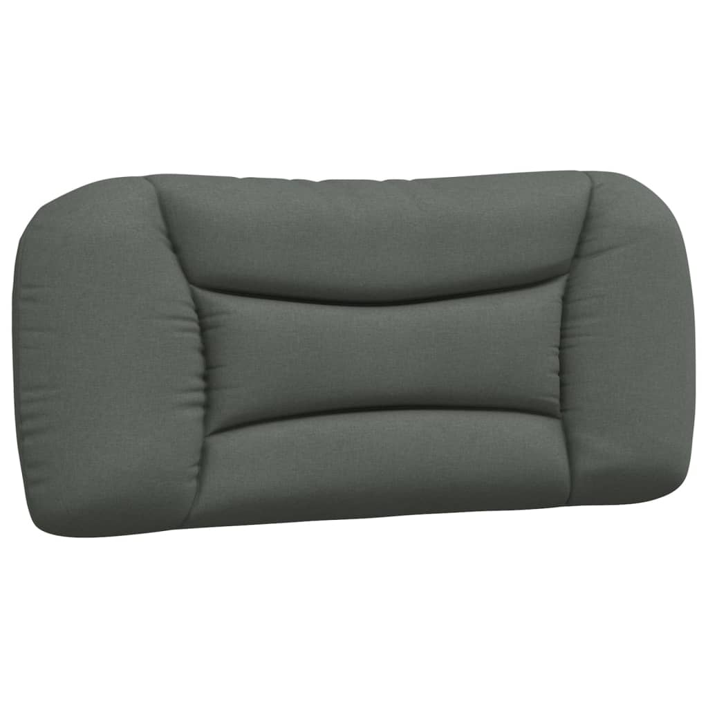 Cadre de lit sans matelas gris foncé 80x200 cm tissu - XIOS