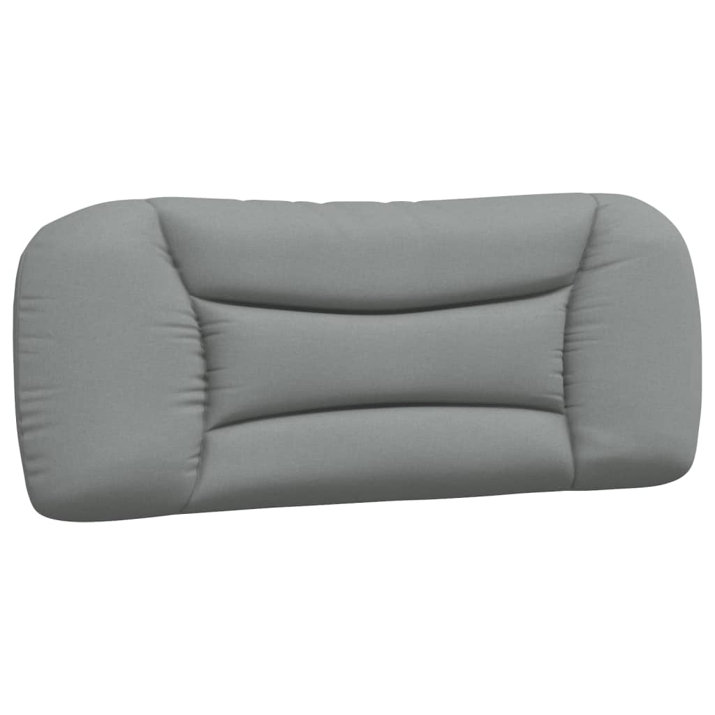 Cadre de lit sans matelas gris clair 100x200 cm tissu - XIOS