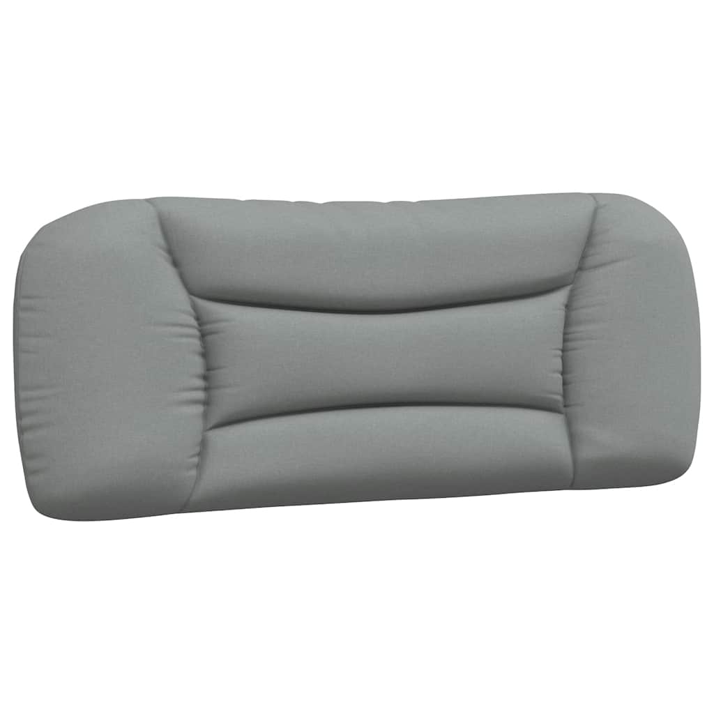 Cadre de lit sans matelas Hvar gris clair 100x200 cm tissu