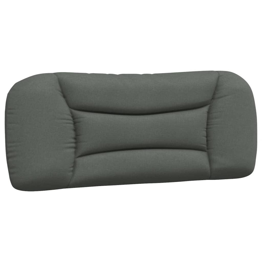 Cadre de lit sans matelas gris foncé 100x200 cm tissu - XIOS