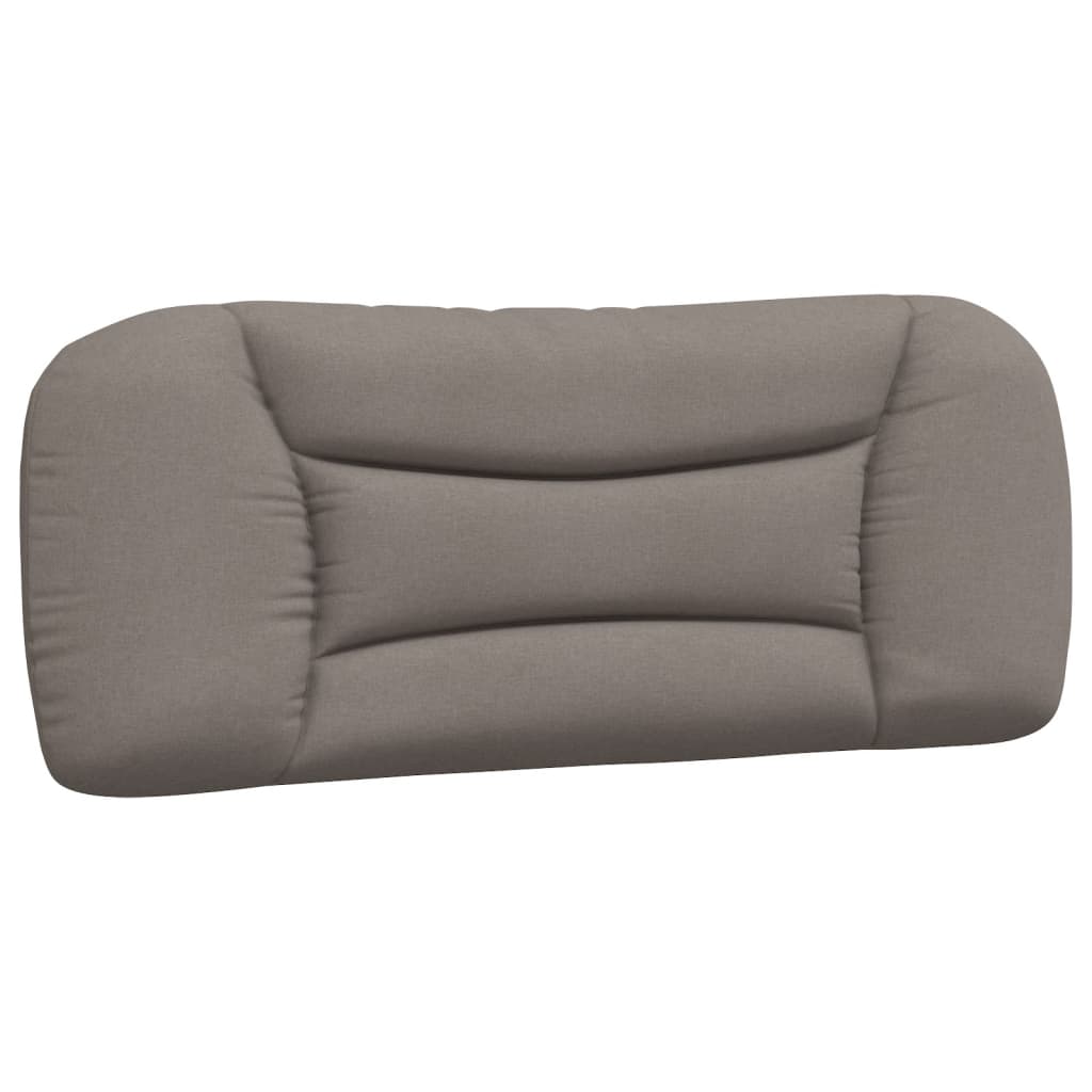 Cadre de lit sans matelas taupe 100x200 cm tissu - XIOS