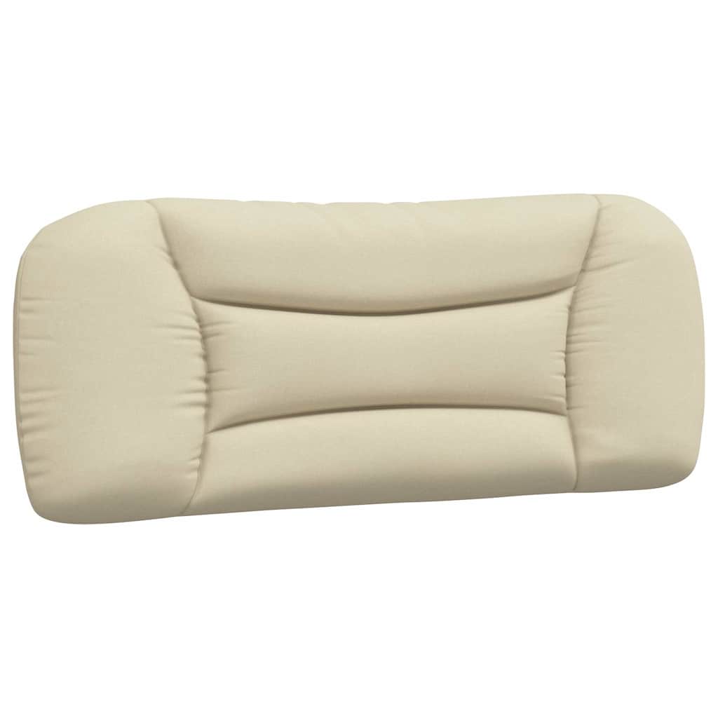 Cadre de lit sans matelas Hvar crème 100x200 cm tissu