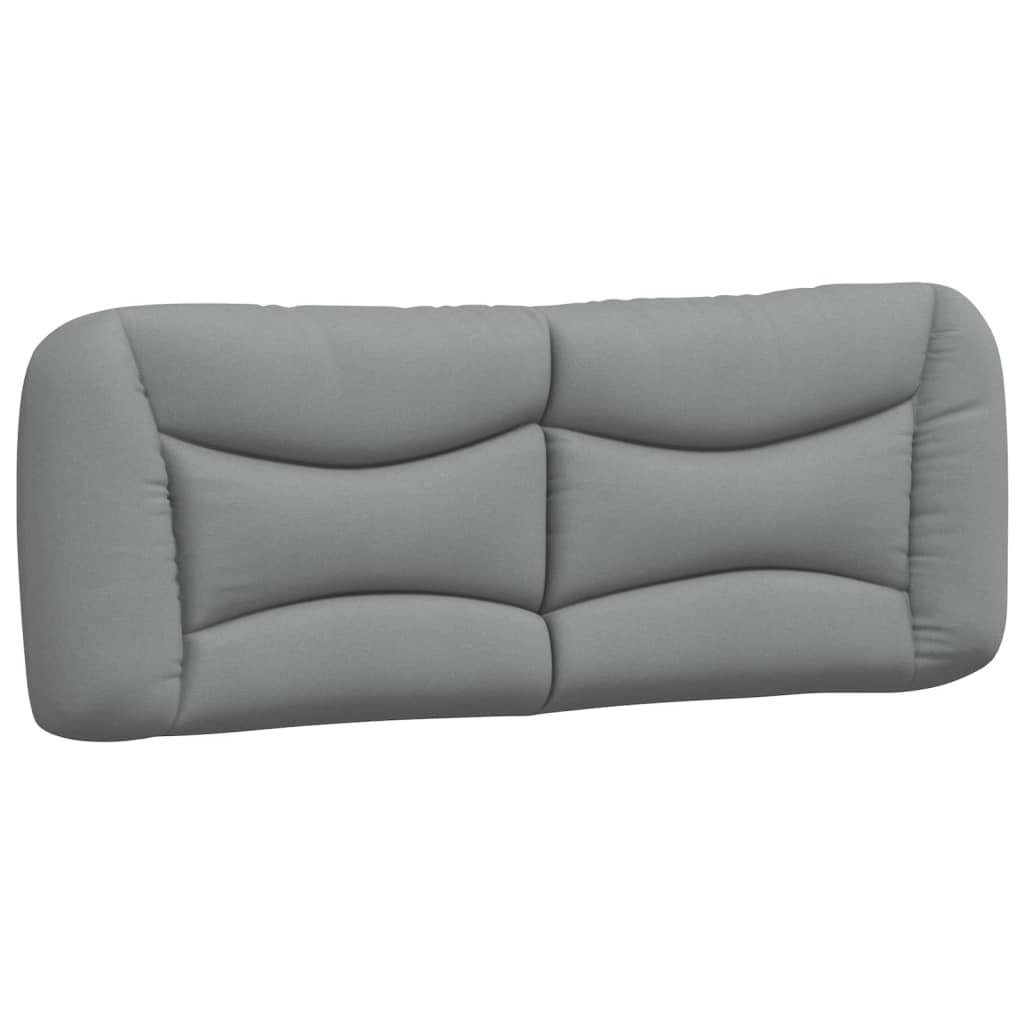 Cadre de lit sans matelas gris clair 120x200 cm tissu - XIOS