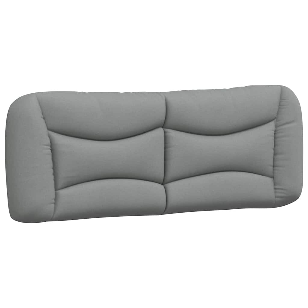 Cadre de lit sans matelas Hvar gris clair 120x200 cm tissu