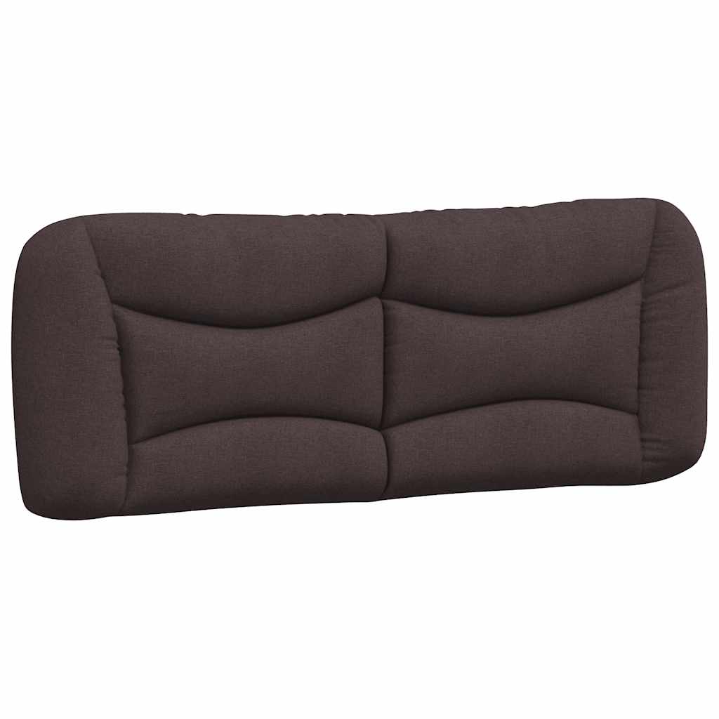 Cadre de lit sans matelas Hvar marron foncé 120x200 cm tissu - XIOS