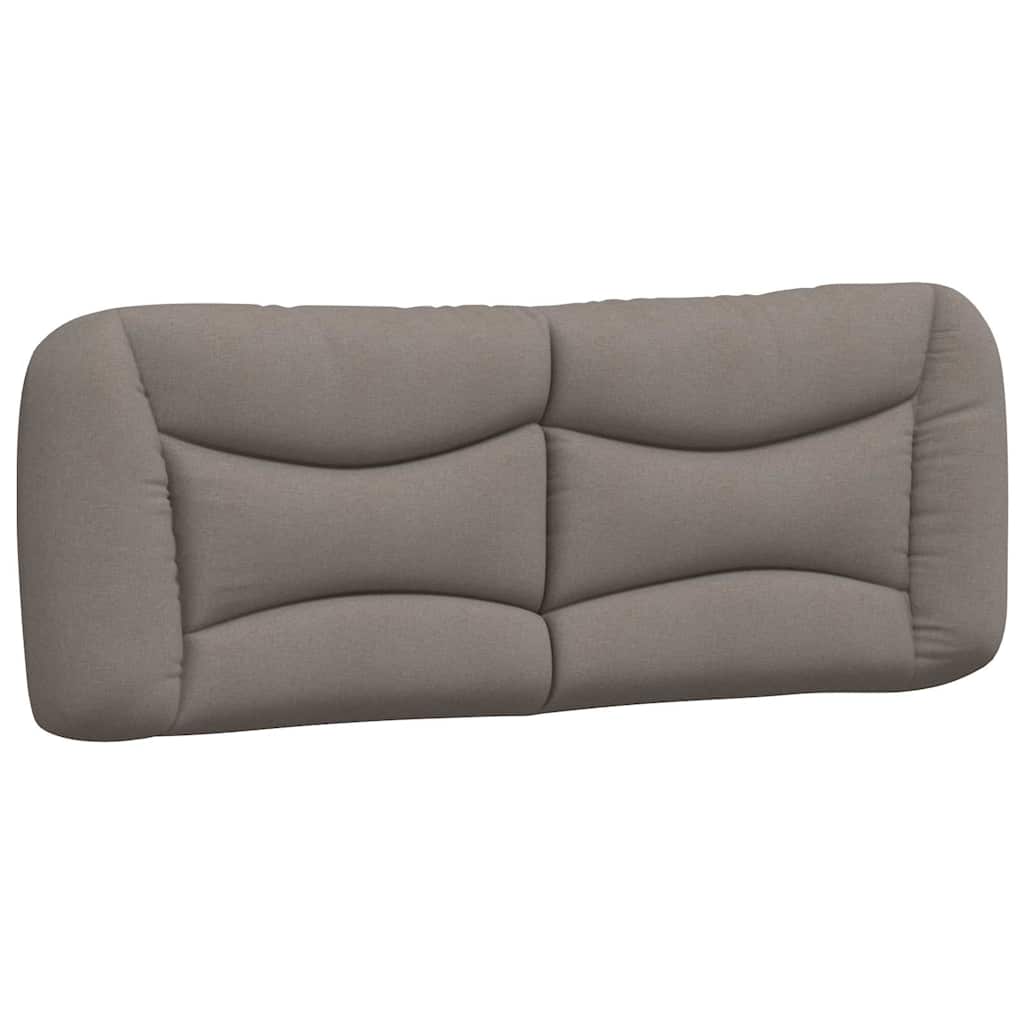 Cadre de lit sans matelas Hvar taupe 120x200 cm tissu