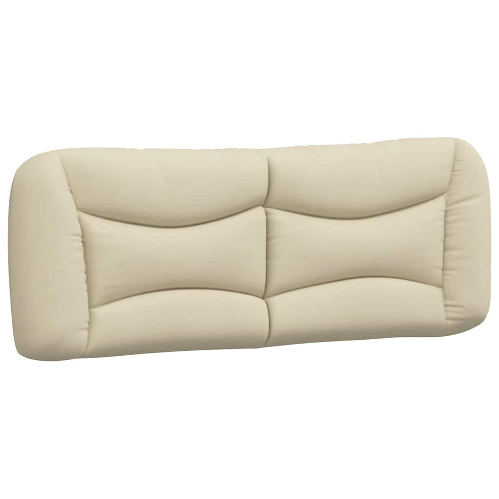 Cadre de lit sans matelas Hvar crème 120x200 cm tissu