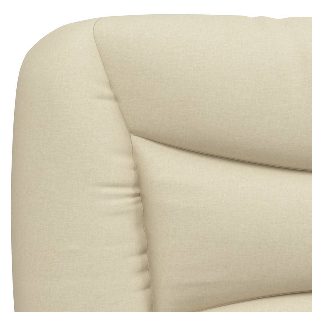 Cadre de lit sans matelas Hvar crème 140x200 cm tissu