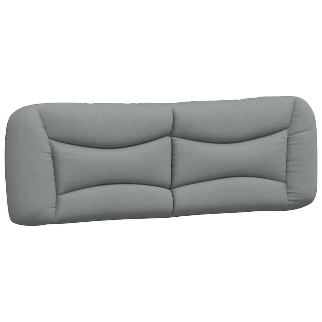 Cadre de lit sans matelas Hvar gris clair 160x200 cm tissu