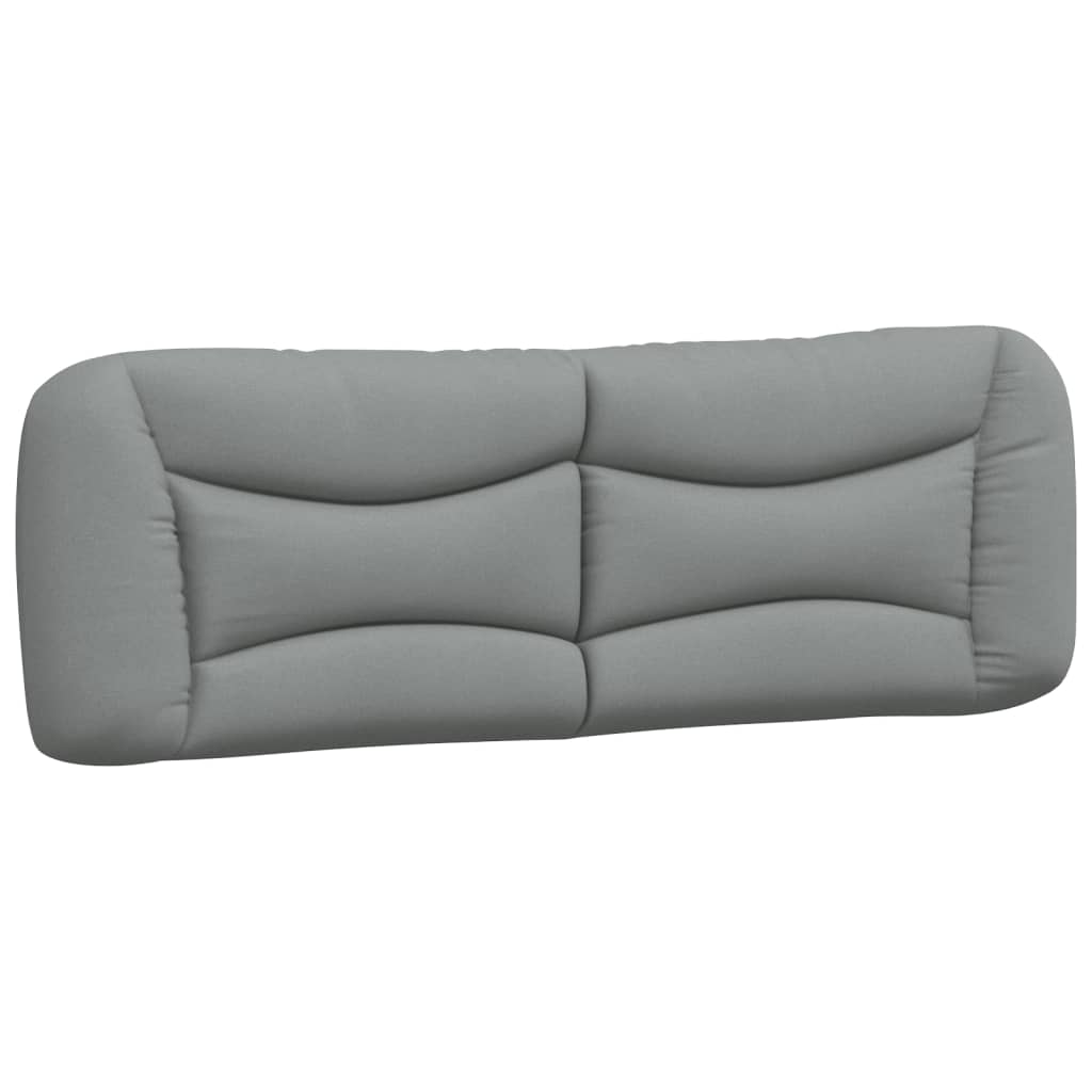 Cadre de lit sans matelas gris clair 160x200 cm tissu - XIOS