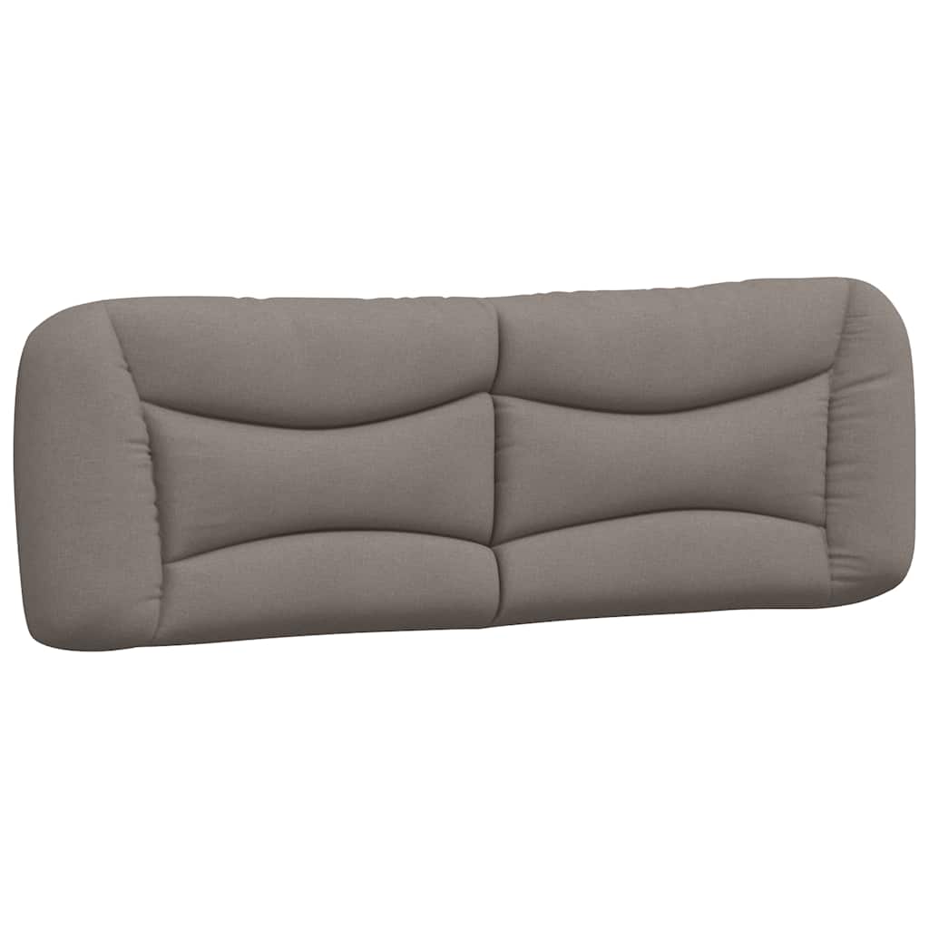 Cadre de lit sans matelas Hvar taupe 160x200 cm tissu
